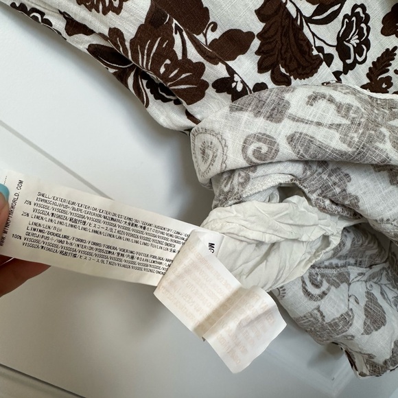 Minkpink - Mini Dress - Cap Sleeve - Brown and white floral - vintage pattern - Picture 7 of 7